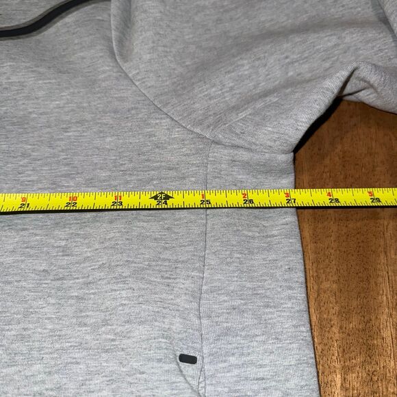 NIKE SPORTSWEAR TECH FLEECE GREY BLACK MEN'S FULL-ZIP HOODIE CU4489-063 SIZE XXL - Picture 8 of 10